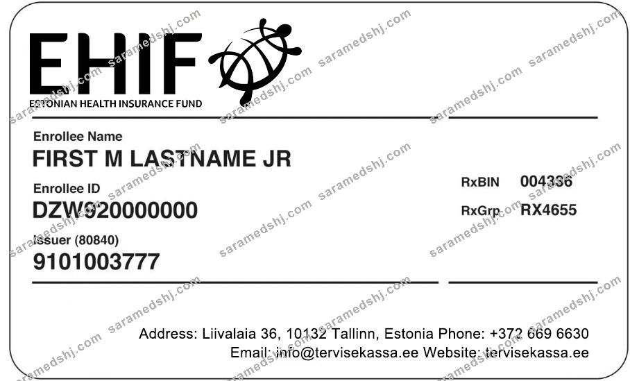 Estonia health insurance card